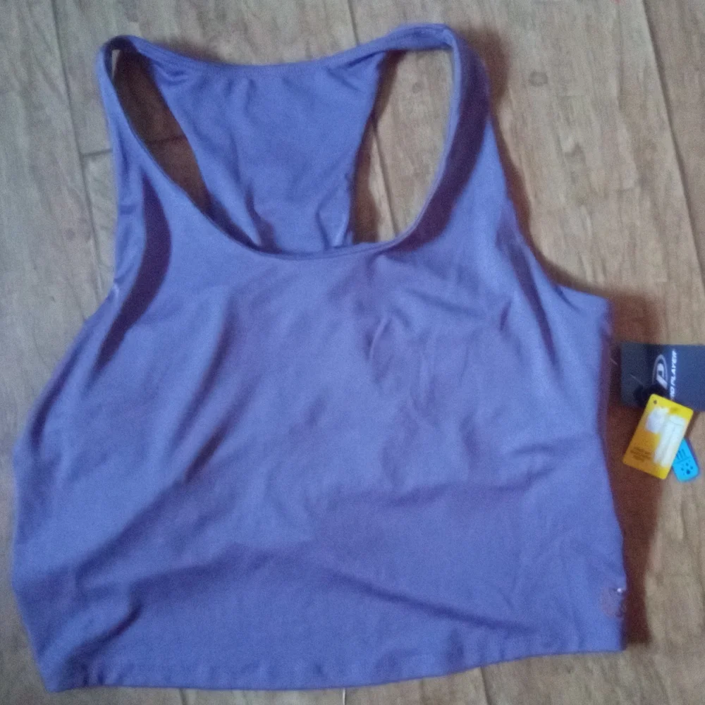 Purple Racerback Tank Top - Picture 1 of 3